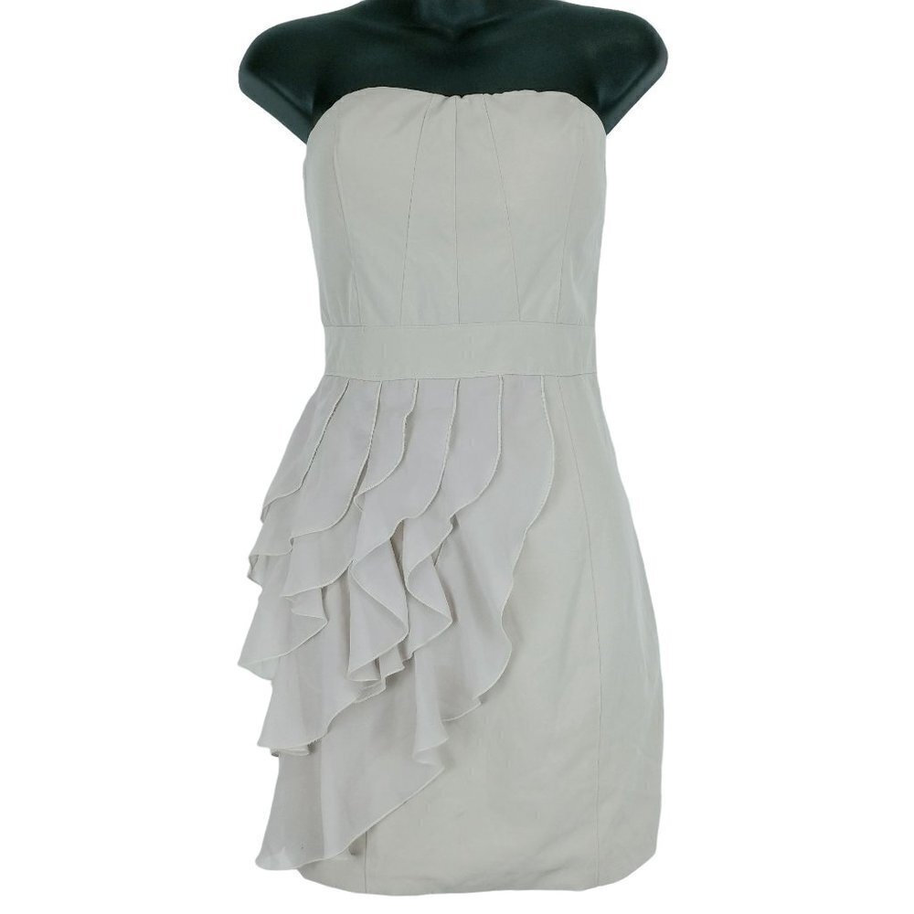 Ark & Co NWT Strapless Cocktail Dress S Ruffle Skirt Details Lined Fairycore